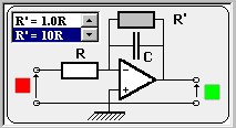 Schma du circuit intgrateur